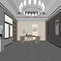 New Chinese-style private room 3d model