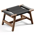 Modern Flexform Stool 3d model