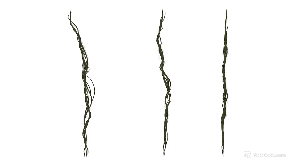 Natural Twisted Long Vines For Home Decor And Garden Decoration 3d model 