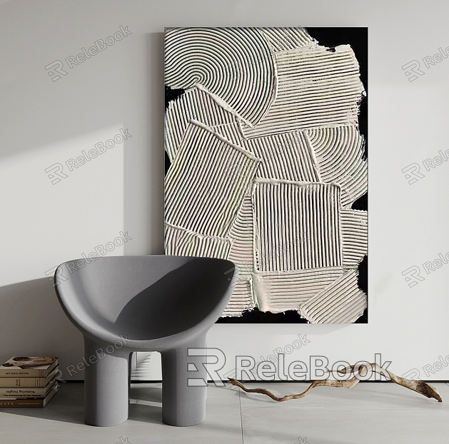 Quiet abstract decorative painting model