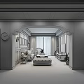 Modern Elegant Living Room Interior With Wooden Ceiling Recessed Lighting And Wooden Flooring
