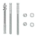 Durable Stainless Steel Threaded Rods With Nuts And Washers Hardware Set
