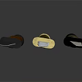 Assorted Tactical Knives With Wooden Gold Braided Handles And Sharp Metal Blades