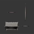 Light Gray Fabric Screens With Wooden Frames And Decorative Fringes For Scene Components