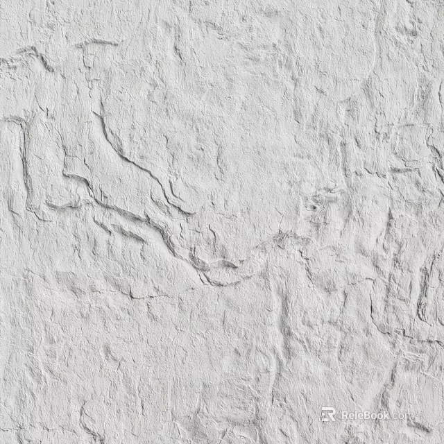 White Textured Wall With Rough Surface And Natural Patterns For Home Interior 3d model 
