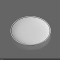 White Oval Ceramic Dinnerware Set For Modern Kitchen Table Setting