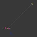 Two Passenger Jets Flying Together Through Bright Blue Sky During Day 3d model