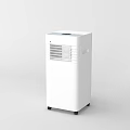 White Upright Air Cooler Fan With Portable Design And Rolling Wheels For Indoor Cooling
