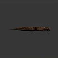 Handcrafted Wooden Spiked Weapon With Carved Handle And Wrapped Rope