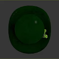 Festive Green Top Hat with Brown Belt Gold Buckle and Clover Decoration