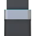Modern Futuristic Chair With Gray White Frame Digital Display And Blue Accents