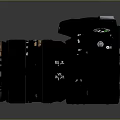 DSLR Camera Card Machine Digital Camera Digital Camera Photographic Equipment 3d model