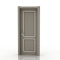 Modern solid wood door interior door door 3d model