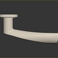 Modern Door Handle Handle Metal Lock 3d model