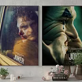 Joker Character Portrait Posters as Decorative Wall Art in Home Interior