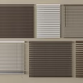 Window Blinds In Various Colors And Styles For Home Decor 3d model