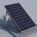 Solar panel photovoltaic panel electric box 3d model