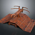 Crossbow Mechanical Crossbow Shift Bow and Arrow Shoot Far Equipment Weapons High-tech Crossbow 3d model