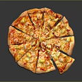 Freshly Baked Italian Style Pizza With Cheesy Toppings And Golden Crust