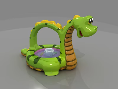 Modern Fish Pond Naughty Castle Dinosaur Fish Pond 3d model