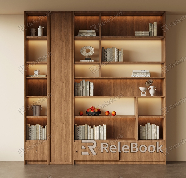 Middle Style Bookcase model