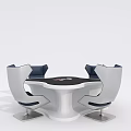 Modern Chess Table and Chair Chess Table and Chair Mahjong Table 3d model