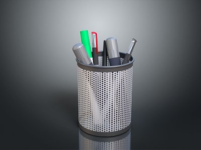 Pen Holder Storage Rack Office Desk Storage Rack Office Supplies Office Desk Storage Box Stationery Office Items 3d model