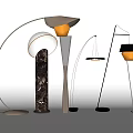 Modern Floor Lamps With Various Designs Metal Stands And Marble Bases