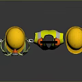 Safety Work Clothing and Accessories with Hard Hats Reflective Vest Harness Ear Muffs and Mask