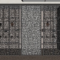 Modern partition glass partition 3d model