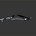 Blue 3D Rendered Science Fiction Fighter Jet With Sleek Aerodynamic Design