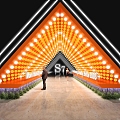 Time Tunnel Corridor Channel Lavender Stage Design Fashion Meichen Tunnel Space Time Tunnel 3d model