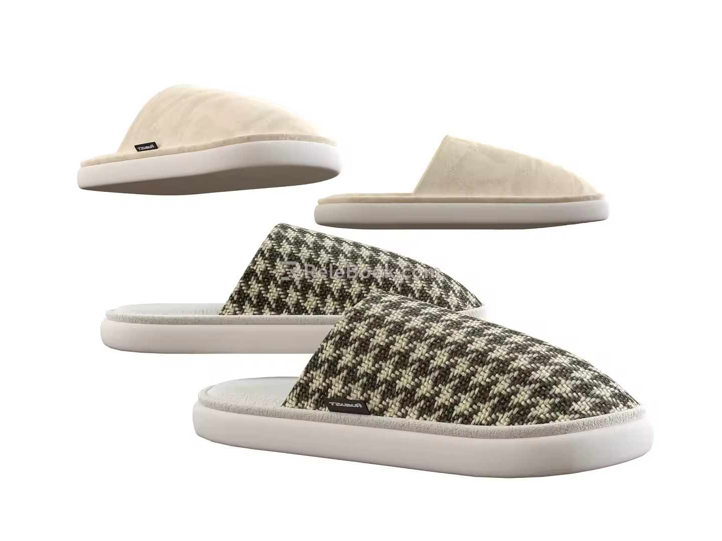 Modern slippers 3d model