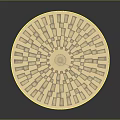 Elegant Round Gold Coffee Table With Glass Top And Intricate Decorative Base