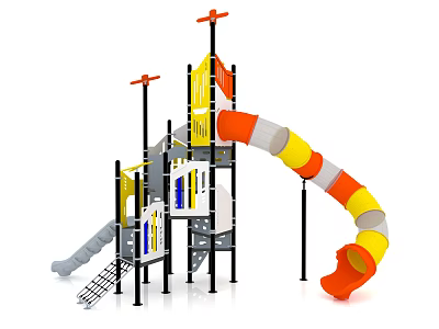 Slide Children's Slide Amusement Equipment Outdoor Slide Children's Combined Slide Outdoor Little Doctor Children's Amusement Equipment 3d model