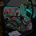 High Tech Spacecraft Cockpit Interior With Detailed Control Panels And Astronaut Seats