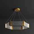 Modern Elegant Chandelier With Gold Circular Base And Clear Glass Tubes Design