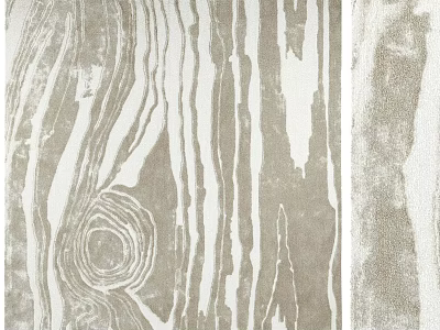 Square Rug Featuring Natural Wood Grain Pattern In Beige And White Swirling Textures 3d model