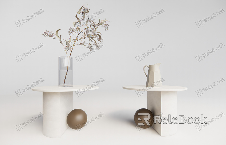 Modern bedside table ornaments model