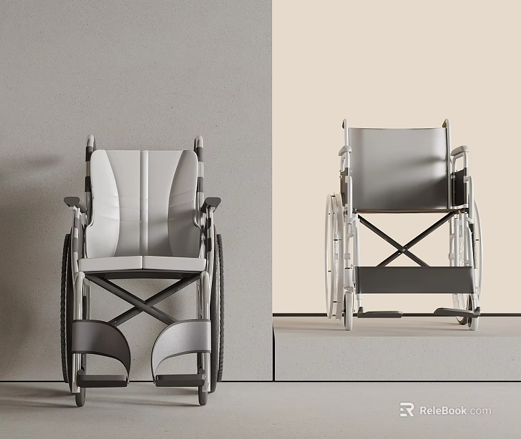 Modern Wheelchair Design With Ergonomic Seat Foldable Frame And Dual Angle 3d model 