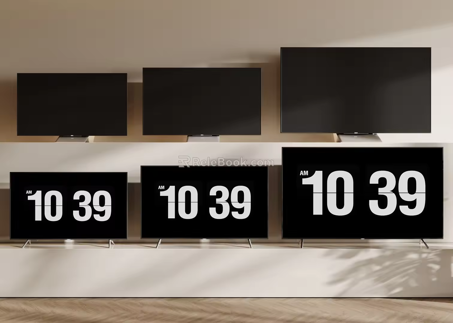 Modern LCD TV Display 3d model
