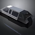 Modern Public Bench With Contemporary Design Sleek Metal Frame And Transparent Panels