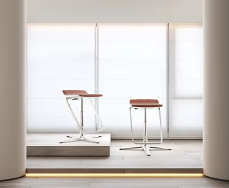 Modern Bar Chair Bar Chair Combination 3d model