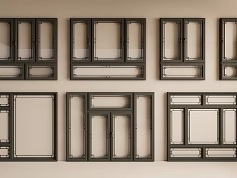 Flower window combination 3d model