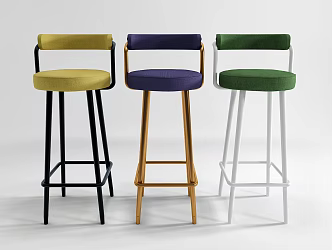 Modern Bar Chair 3d model