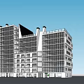 Modern Multi Storey Office Building With Glass Curtain Walls And Contemporary Exterior Design
