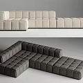 Modern multi-person sofa corner sofa 3d model