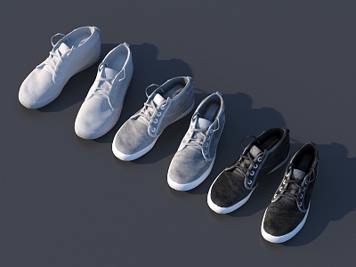 Modern Shoes 3d model