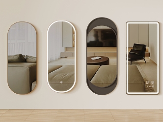 Modern Mirror Full-body Mirror Cosmetic Mirror Hanging Mirror 3d model