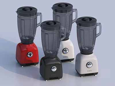 Modern Stylish Blenders With Various Colors For Kitchen Household Daily Use 3d model